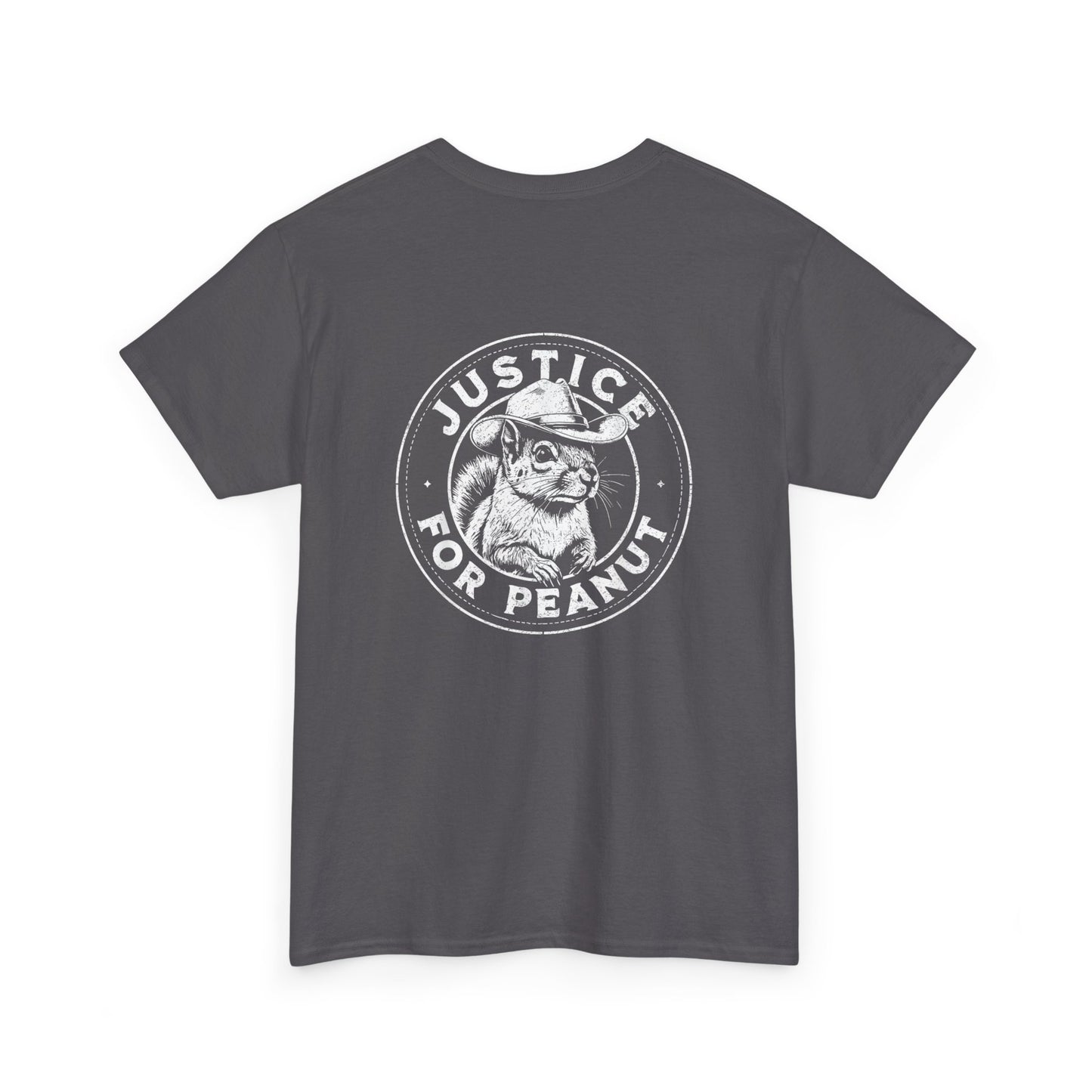 Justice for Peanut Unisex Heavy Cotton Tee - Animal Rights Advocacy Shirt